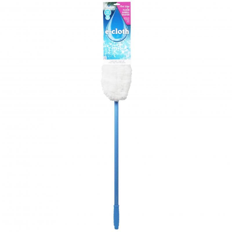 Lightweight E-Cloth Flexi-Edge Duster with extendable reach, perfect for cleaning corners, ceilings, and removing pet hair.