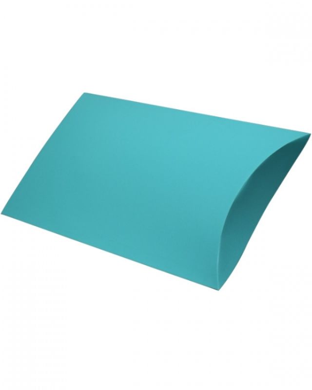 Aqua marine matte pillow boxes, 432x279x64mm, pack of 50, perfect for elegant gift presentation and packaging.