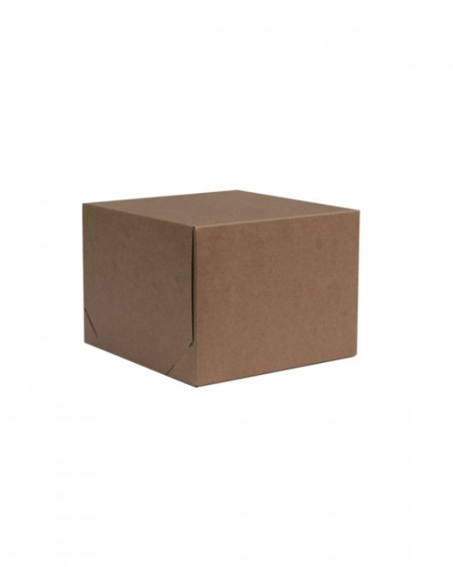 Eco-friendly 2-piece kraft gift box, 254x254x127mm, pack of 50, durable and perfect for all occasions.