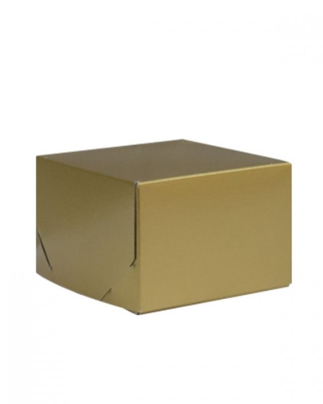 Luxurious gold 2 piece gift box, 152mm size, recyclable material, perfect for elevating your gifting experience. Pack of 100.