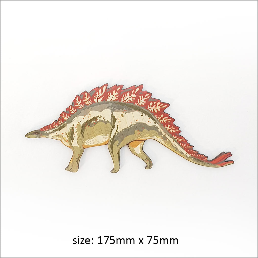 Vibrant dinosaur-themed pine wall art set for children's rooms, crafted from eco-friendly materials for imaginative decor.