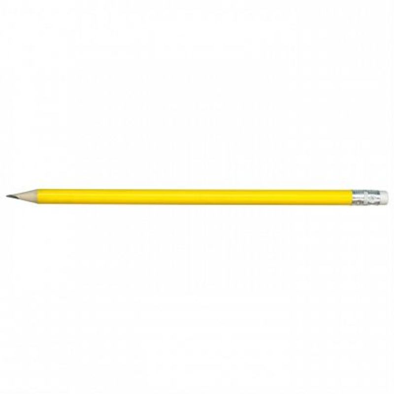 Set of 100 vibrant yellow HB pencils, ideal for writing, sketching, and office tasks, featuring an ergonomic design and eraser.