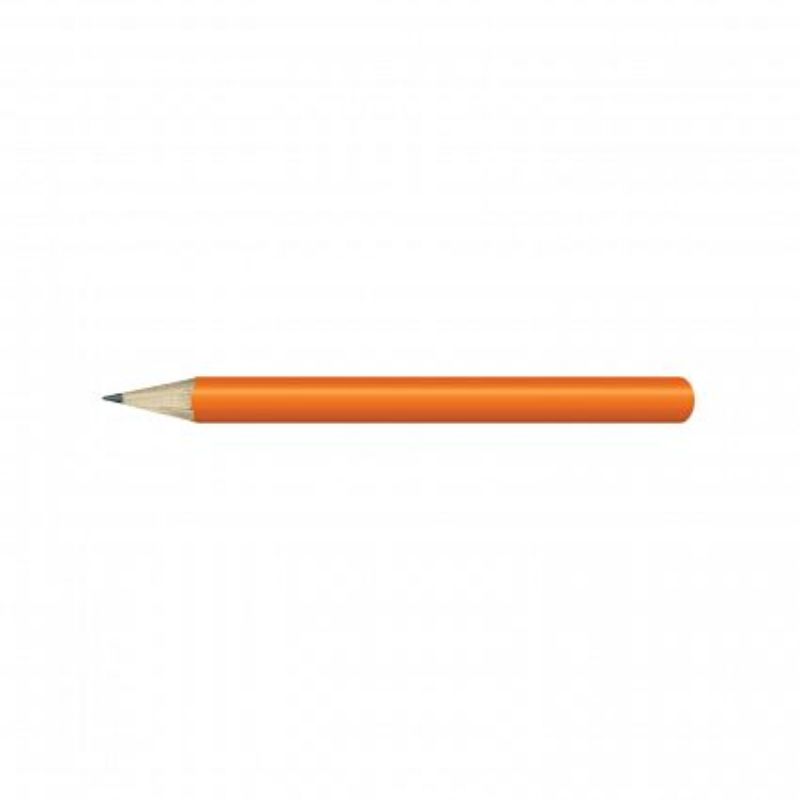 Set of 100 vibrant orange HB mini pencils, ideal for detailed work, sketching, and everyday writing tasks.
