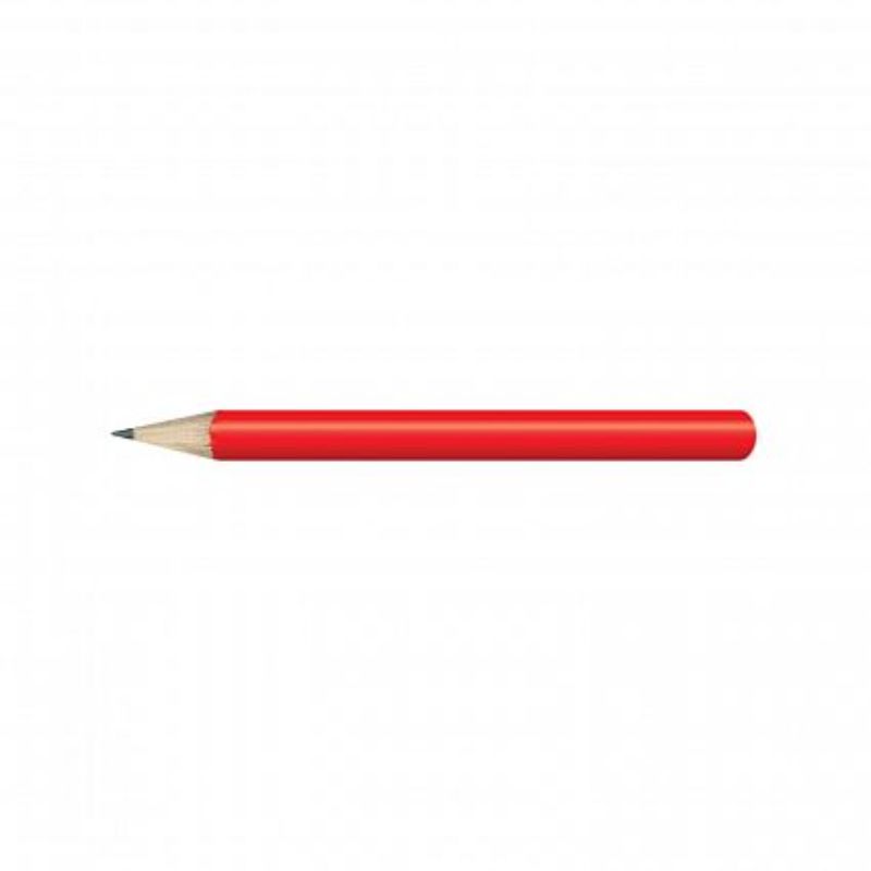 Set of 100 vibrant red HB mini pencils, ideal for writing, sketching, and art projects; compact and comfortable to use.