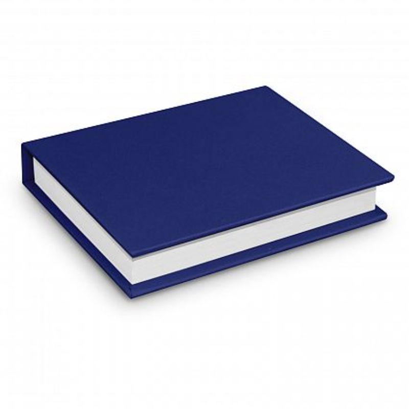 Blue hard cover notes and flags set of 12, featuring adhesive notes and colorful flags for organization and productivity.