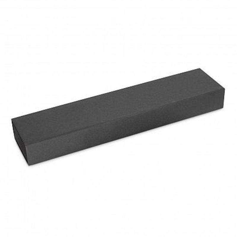 Black wedge gift box set of 50 for stylish pen or small gift presentation, measuring 180mm x 44mm x 20mm.