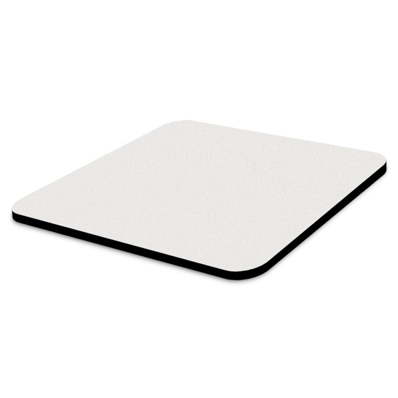 Set of 12 white rectangular mouse mats with non-slip base and smooth microfibre surface for precise control in any workspace.