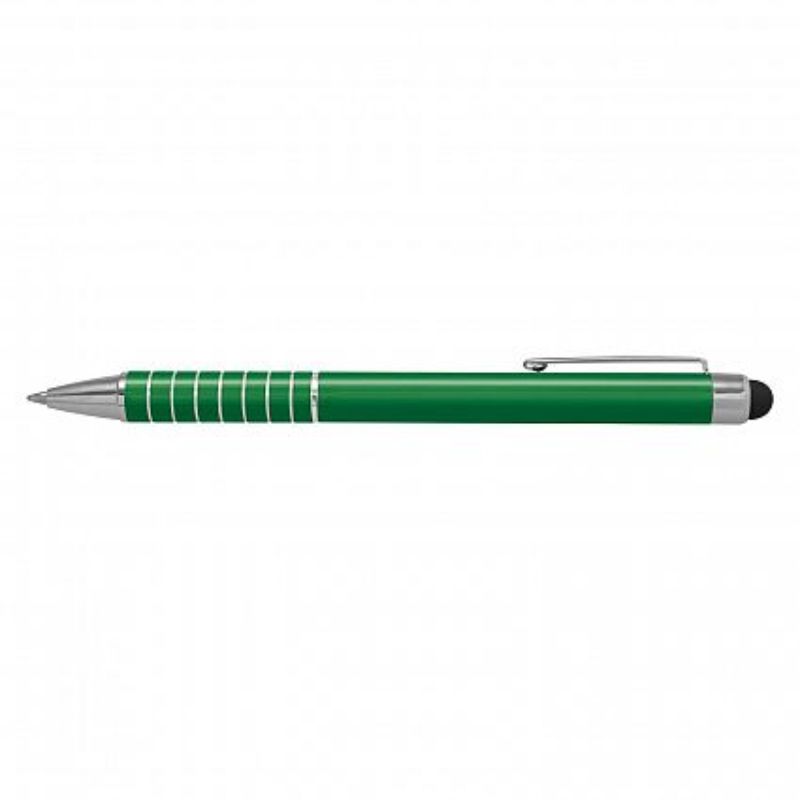 Set of 50 dark green Touch Stylus Pens with dual functionality: ballpoint pen and touchscreen stylus in a sleek design.