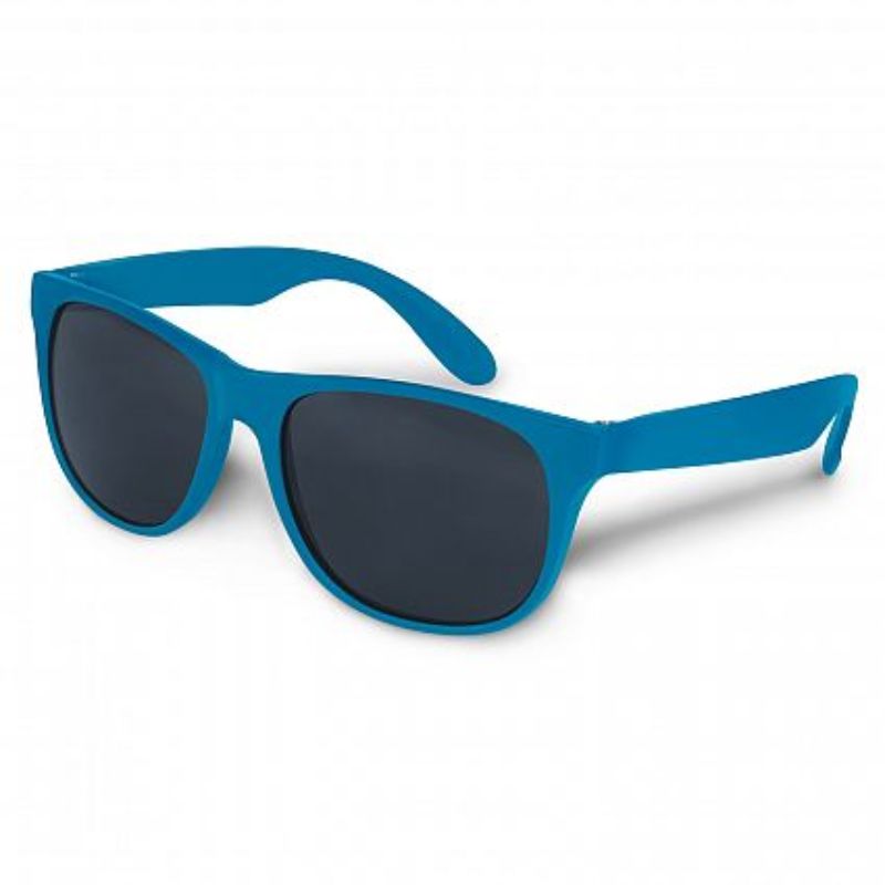 Bulk set of 50 dark blue Malibu Basic Sunglasses with UV protection, durable frames, ideal for events and promotions.