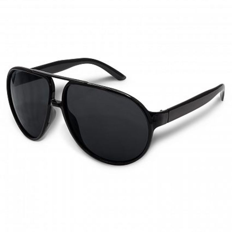 A set of 30 black aviator sunglasses featuring impact-resistant frames and UV 400 protection, ideal for events and gifting.
