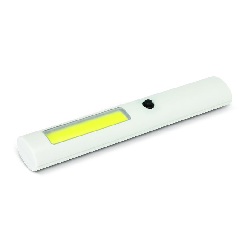 Set of 12 white COB magnetic lights, compact and bright, perfect for kitchens, garages, and outdoor use.
