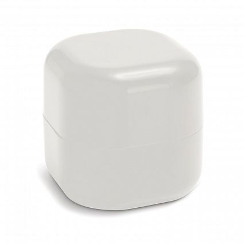 Set of 50 white Prima Lip Balm Balls in trendy round containers, perfect for stylish and convenient lip care on the go.