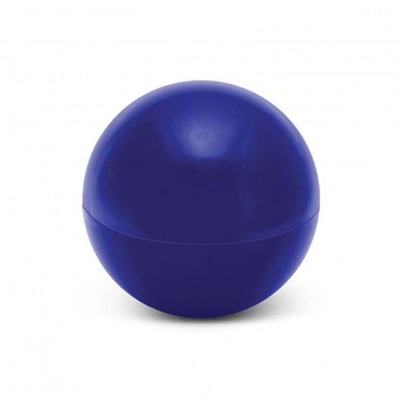 Set of 50 royal blue lip balm balls, stylish, nourishing, with secure caps, ideal for gifts or personal use.