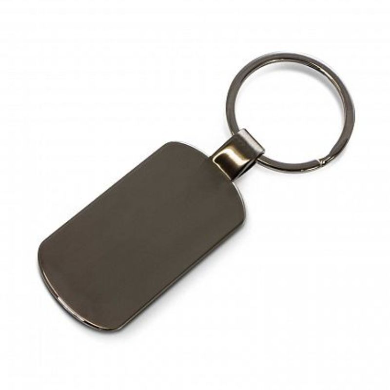 Set of 30 Taurus Key Rings in gunmetal finish, stylishly presented in a black gift box, perfect for gifting and accessories.