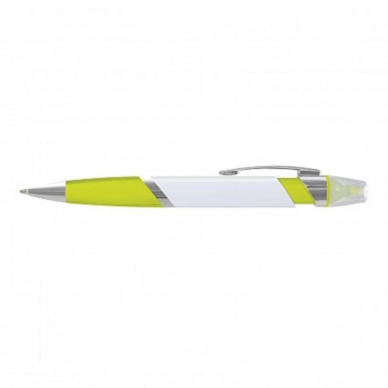 Set of 50 yellow Avenger highlighter pens with soft-touch grip and chrome trim, perfect for artists and professionals.