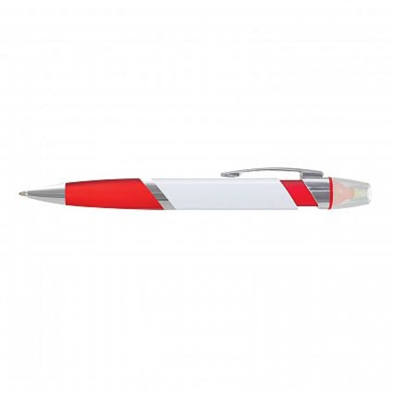 Avenger Highlighter Pen set of 50, featuring vibrant red color, retractable design, and frosted grip for comfort.