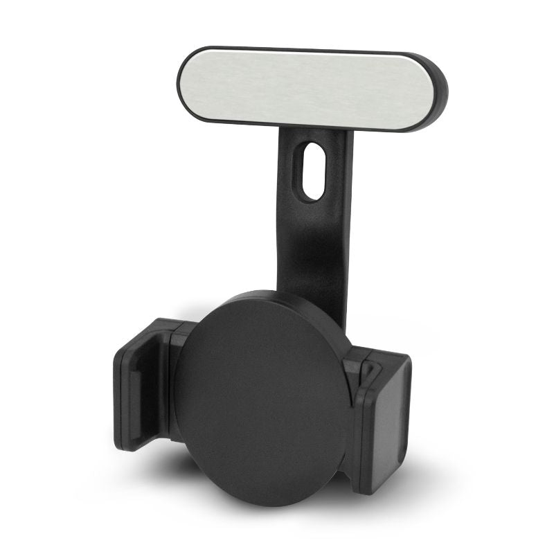 Zamora Wireless Charging Phone Holder set of 3, black; spring-loaded with 5W wireless charging for secure phone use in car.