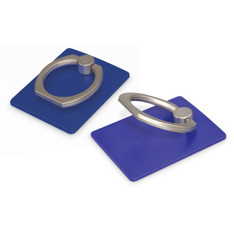 Vega Phone Grip in dark blue, a set of 50, providing secure hold and stand functionality for smartphones.