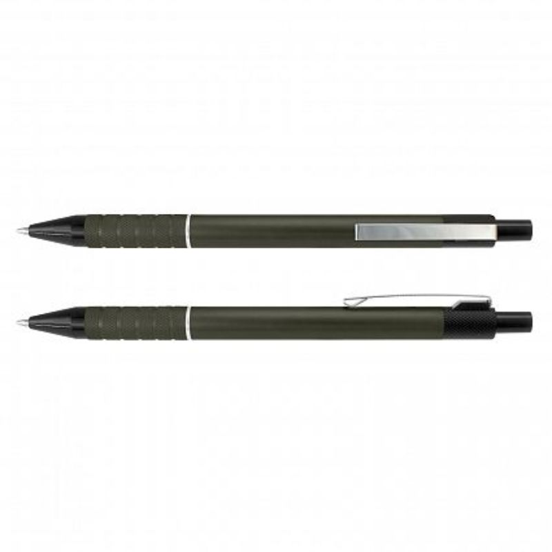 Sleek gunmetal Winchester Pen set of 50, featuring a textured grip and chrome accents for stylish and comfortable writing.