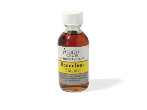 Archival Oil Odourless Classic Medium 10 for slow-drying, rich finishes, enhancing detail work and flexible painting techniques.