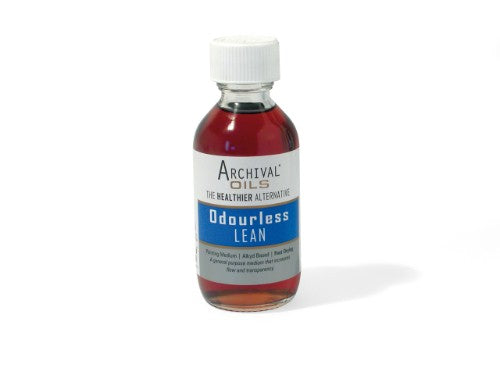 Archival Oil Odourless Lean Medium 100ml, a patented flexible oil medium for vibrant, long-lasting artwork without harmful odors.