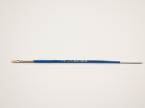 Bristle Filbert #2 artist brush with dense bristles for smooth application, perfect for acrylics, oils, and watercolors.