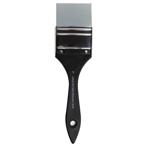 Das Soft Rubber Blender 2" in grey, ideal for blending and manipulating paint in various mediums. Perfect for artists.