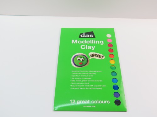 Vibrant Das Modelling Clay 210g, non-hardening and pliable, perfect for endless creative projects for all ages.