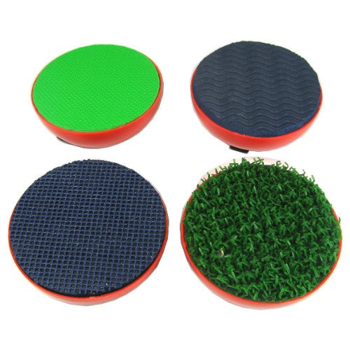 Giant texture palm stampers for kids with 4 unique designs, ideal for creative play and enhancing sensory development.