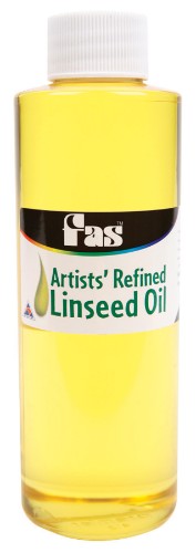 High-quality 250ml acrylic paint medium with refined linseed oil for enhanced color vibrancy and smooth blending.