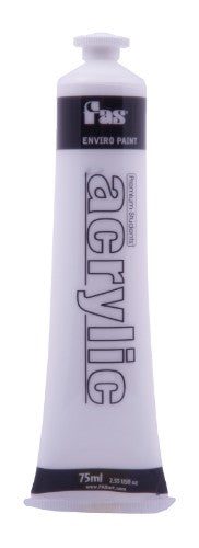 75ml tube of Fas Student Acrylic Paint in white, ideal for vibrant, non-toxic art projects on various surfaces.