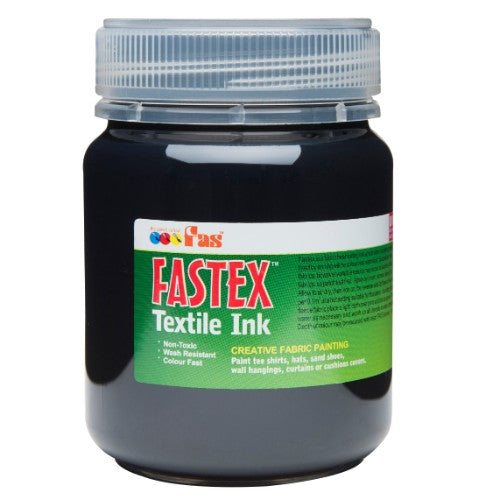 Black Heat Set Textile Ink in 250ml, ideal for vibrant, durable fabric printing on t-shirts, hats, and home textiles.