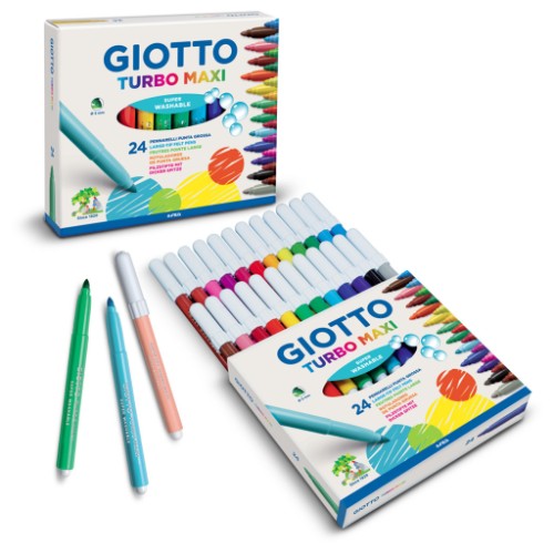Felt Pens - Giotto Turbo Maxi Felts Box 18's