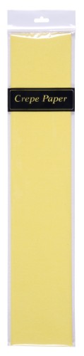 Gold crepe paper roll measuring 50cm x 2m, perfect for elegant crafting, decorations, and DIY projects.