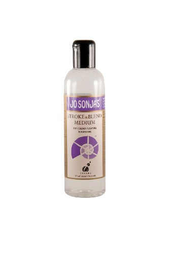 Jo Sonja's 250ml Stroke & Blend Medium enhances acrylic painting with seamless color blending and smooth application.