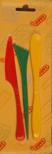 Set of three Jovi modelling tools for precise sculpting and shaping of clay, dough, and modelling pastes. Perfect for all skill levels.