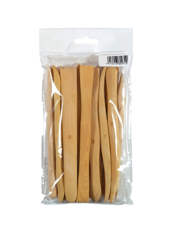 15-piece 6" clay modeling tools set featuring ergonomic design for sculpting, smoothing, and detailing, ideal for all skill levels.