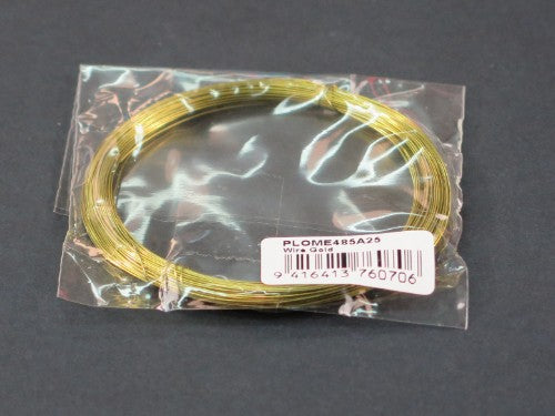 Premium gold-colored copper wire, 0.32mm x 20m, ideal for jewelry making and DIY crafts, durable and malleable for stunning designs.