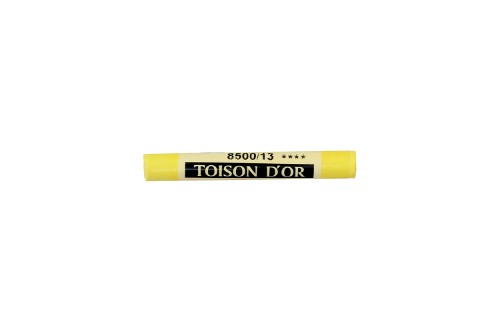 Vibrant Zinc Yellow soft pastel stick for artists, featuring creamy texture for smooth blending and intense pigmentation.