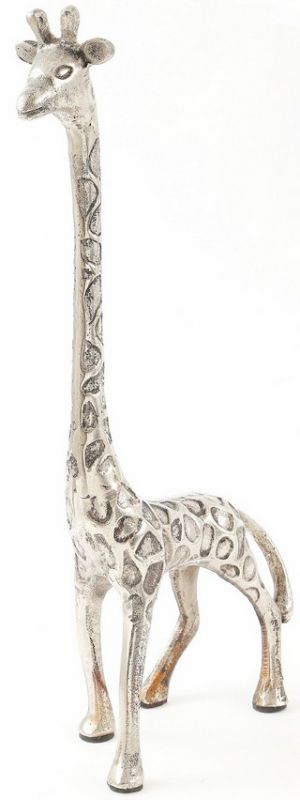 Elegant 39.5cm Aluminium Giraffe ornament, perfect for enhancing home decor with charm and modern style.
