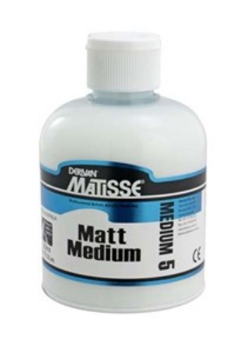 Matisse Mm5 250ml Matt Medium for artists, reduces sheen for a flat finish, ideal for high-quality artistic photography.