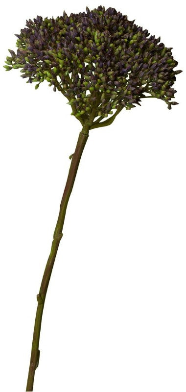 Vibrant purple silk flower spray, 720mm tall, perfect for home decor, events, and stunning wedding arrangements.