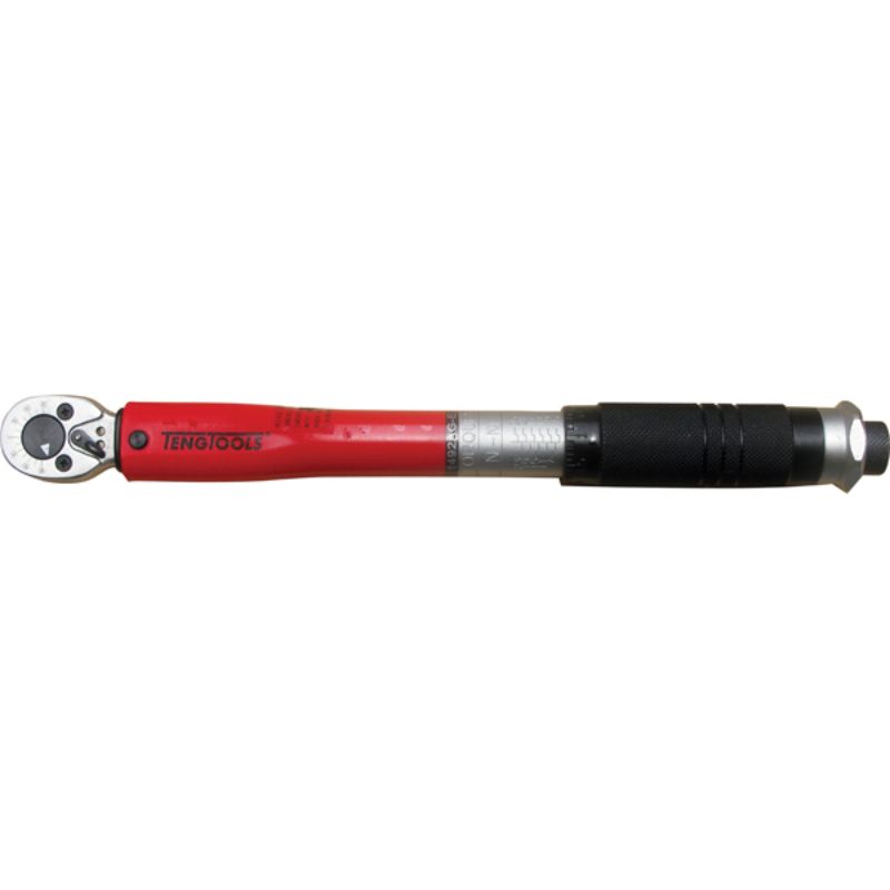 Teng 1/4in Drive Torque Wrench 5-25Nm, precision tool with dual scale, robust ratchet, and locking mechanism for reliable performance.