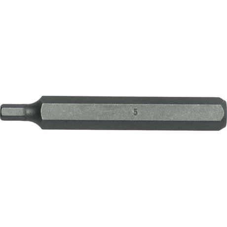 Teng 10mm hex drive 7mm Cr-V bit, 75mm long, durable tool for automotive and maintenance tasks.