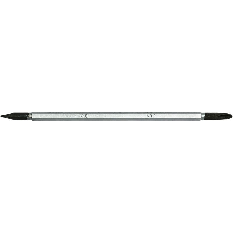 Teng Dbl-Ended Mini S/Driver Blade featuring flat and Phillips heads, ideal for precision tasks and tight spaces.