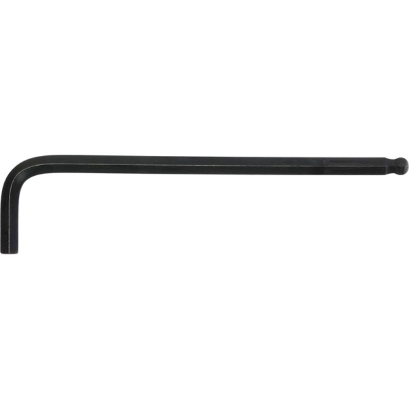 Teng Ball-End Hex Key 1/4in Cr-V, durable chrome vanadium, black finish, 30-degree angle for hard-to-reach fasteners.