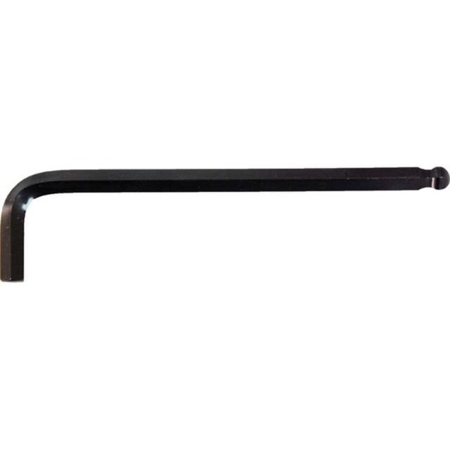 Teng Ball-End Hex Key 7.0mm Cr-V with chrome vanadium steel, 30° angle ball-point design, optimal leverage, and black finish.