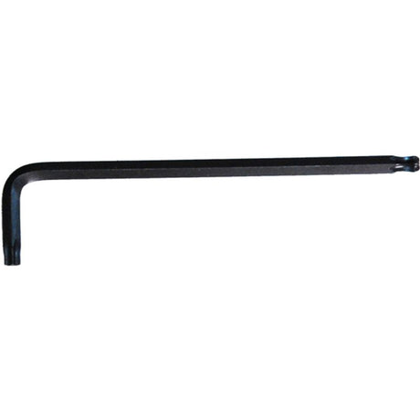 Teng Ball-End Torx Key TX20 in black Cr-V steel, 19mm short arm, 95mm long arm for precise 20° angle turns.