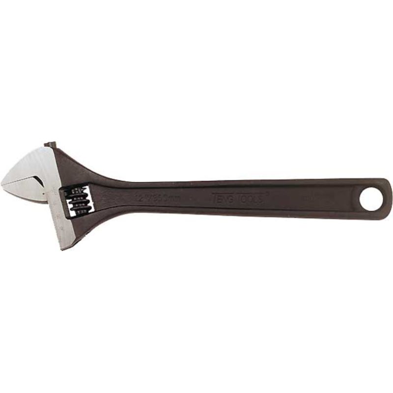 Teng 24in adjustable wrench featuring a chrome vanadium build, 15-degree jaw angle, and ergonomic handle for easy use.