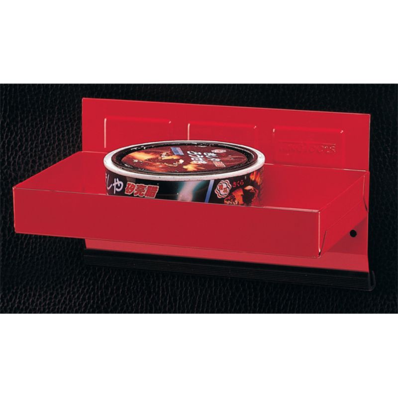 Teng Steel Magnetic Tray 310mm in red, securely holds tools and screws; ideal for organized workspaces with rubber-protected magnets.